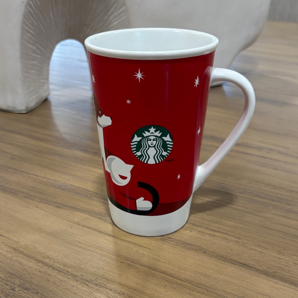 Starbucks Festive Red Mug with Logo 2011